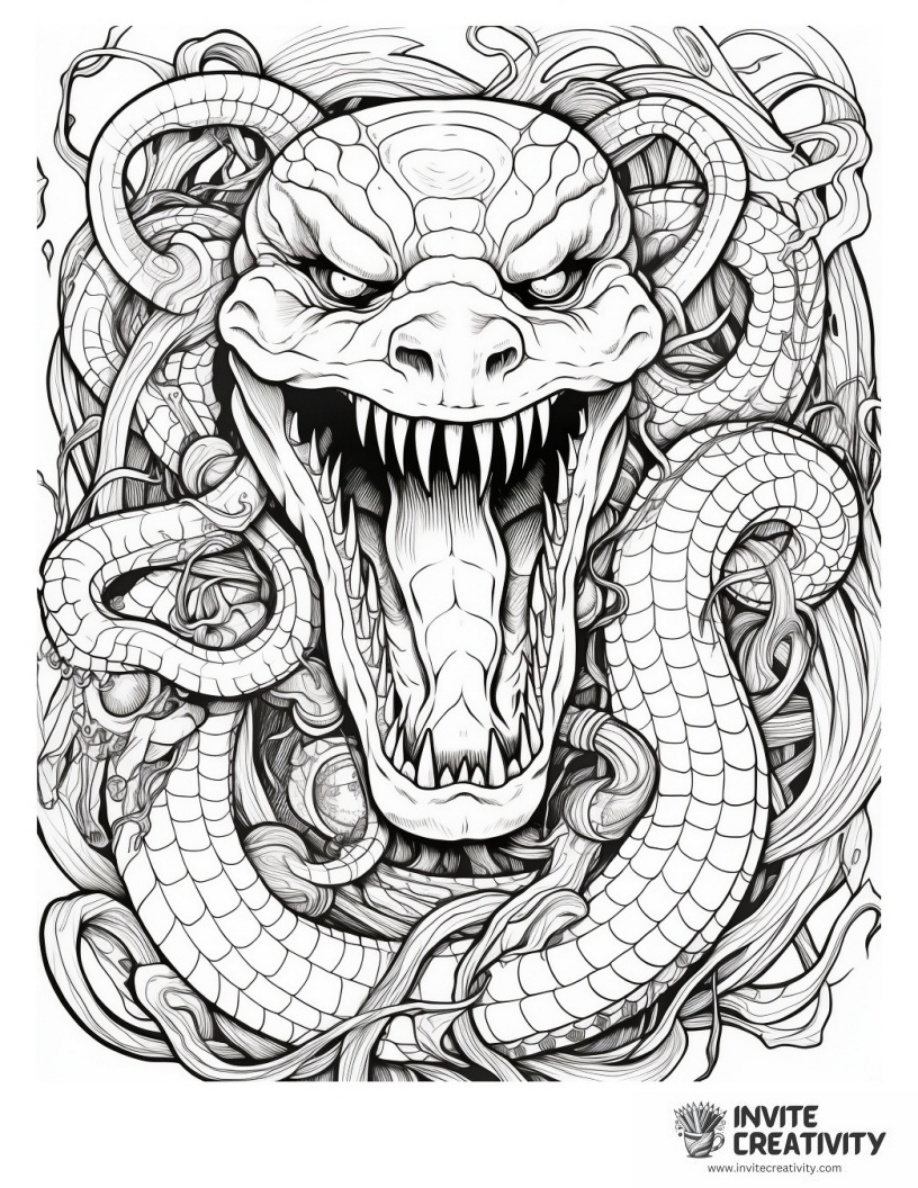 Detailed Snake Monster