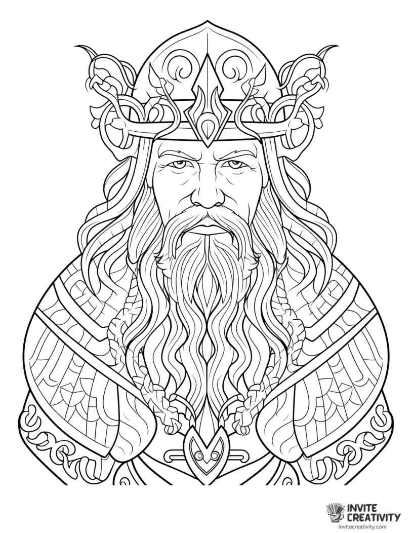 detailed viking chief