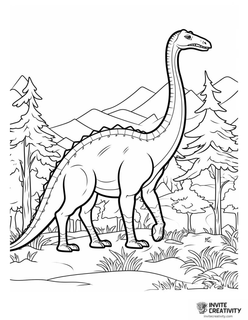 diplodocus coloring page