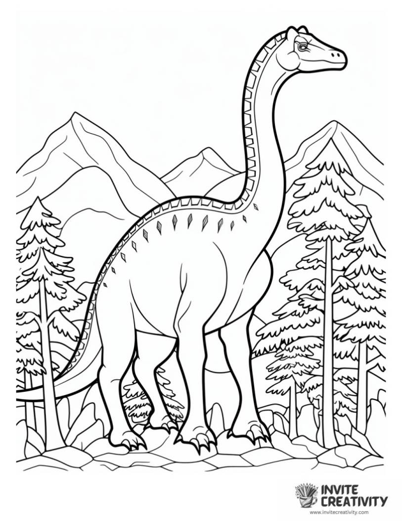 diplodocus coloring page