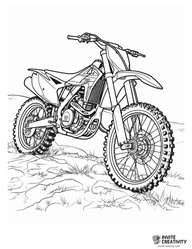Dirt Bike Coloring Pages (Free Printable PDFs) - Invite Creativity
