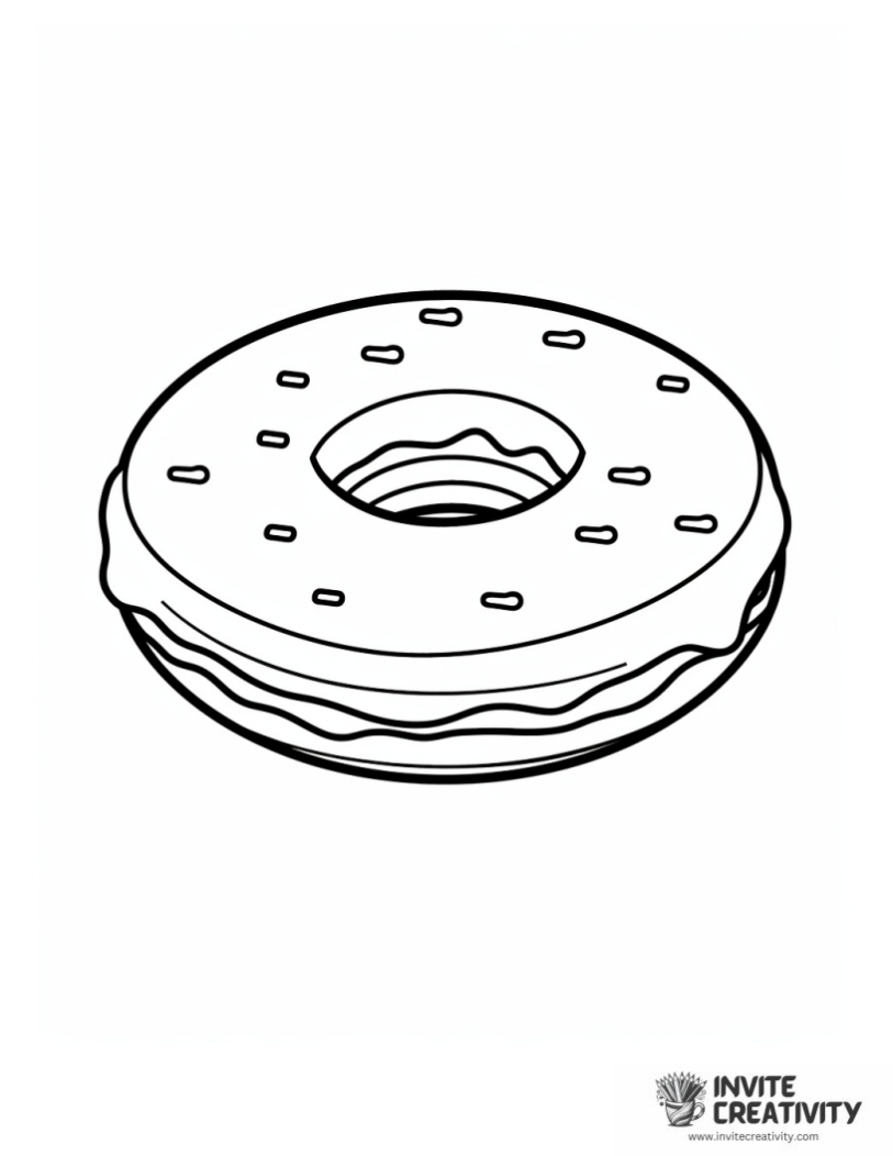 donut easy for preschool to color