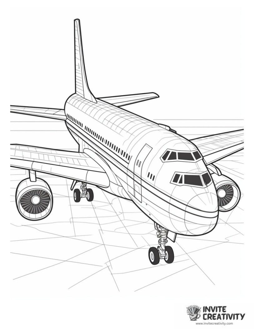 double decker airplane illustration