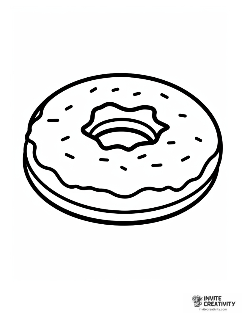 doughnut coloring page