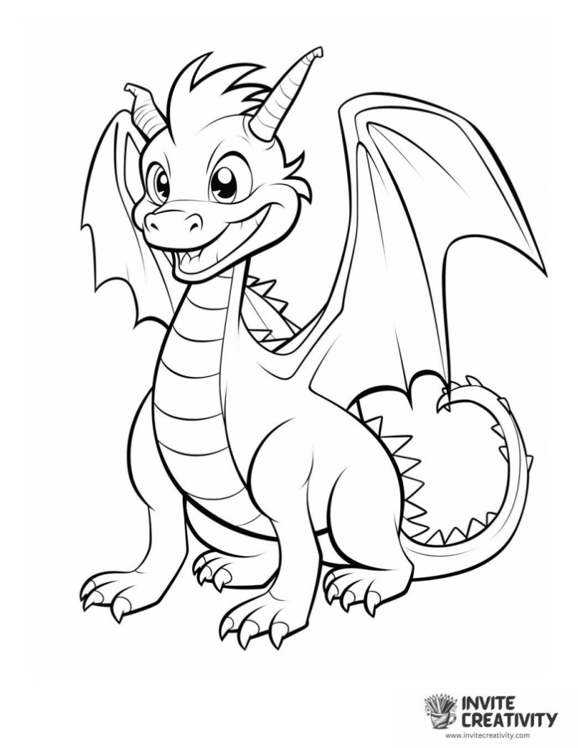 dragon coloring sheet