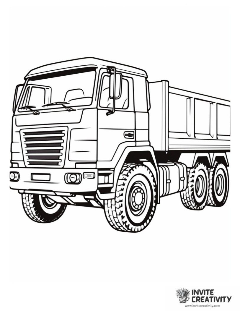 dump truck illustration
