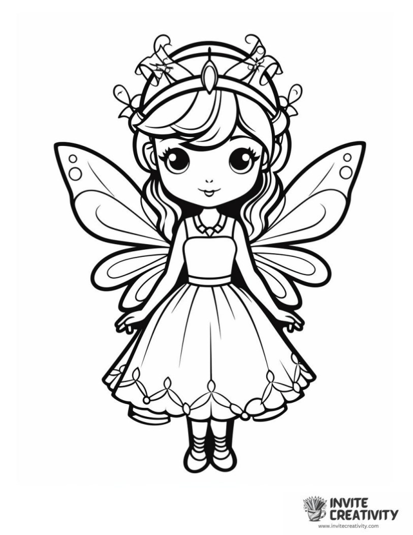 fairy coloring sheet