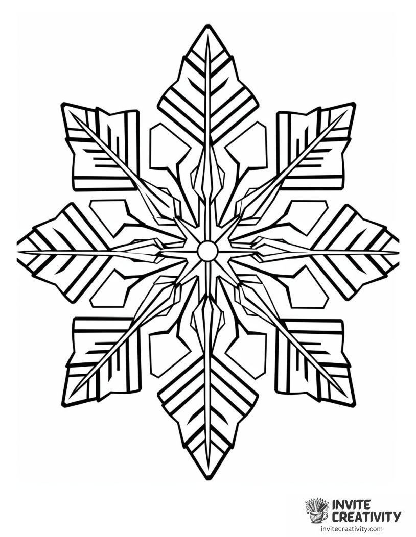fancy snowflakes Coloring sheet