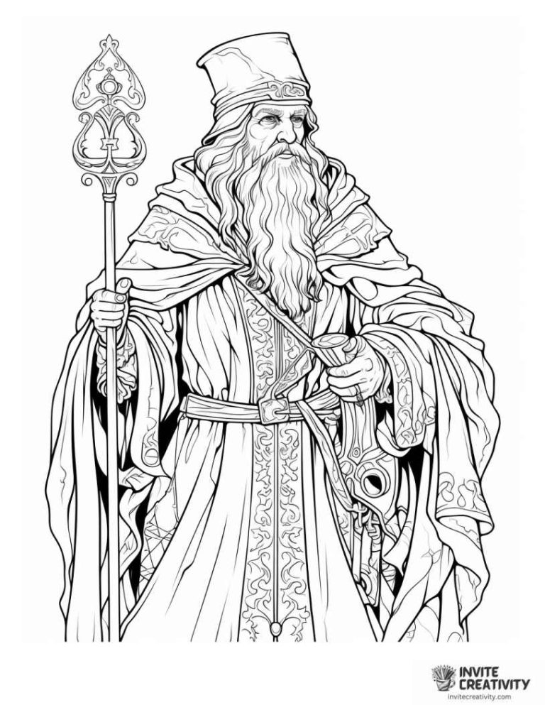 Wizard Coloring Pages (Free Printable PDFs) - Invite Creativity