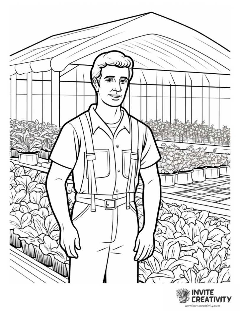 farmer job page to color