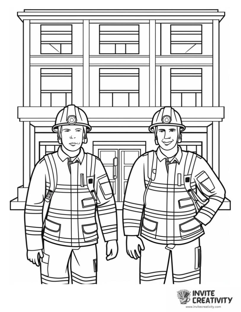 fire department coloring page