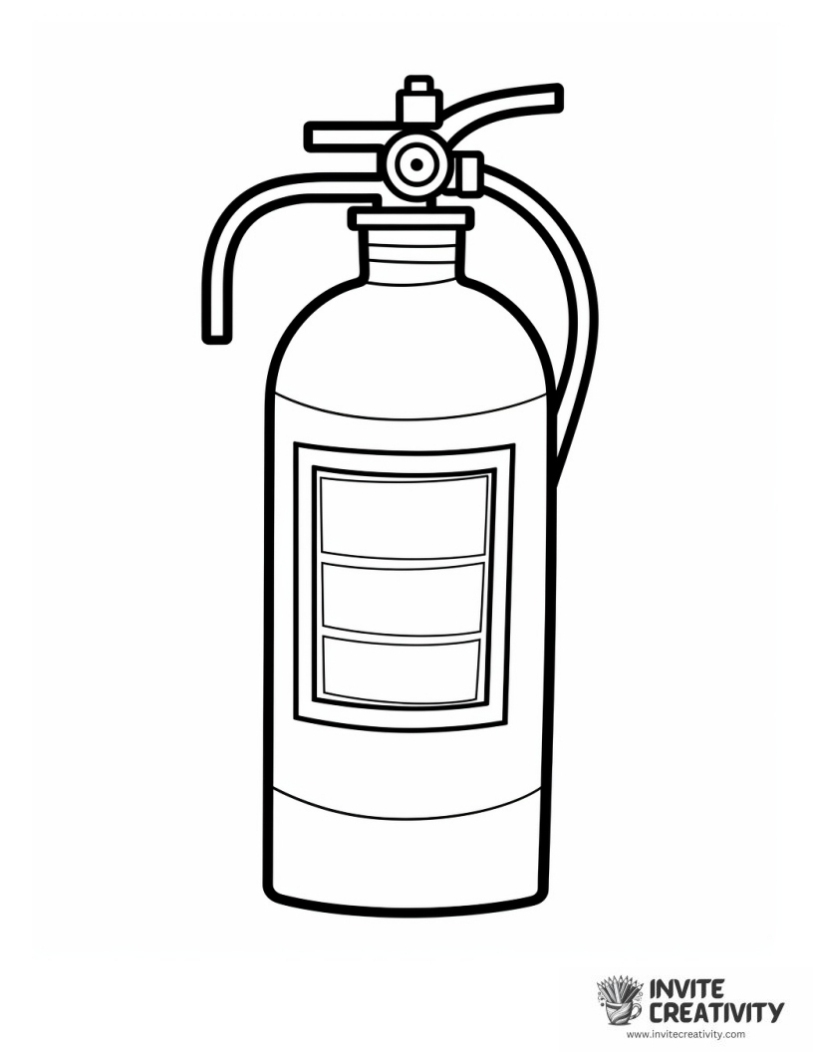 fire extinguisher for preschool to color