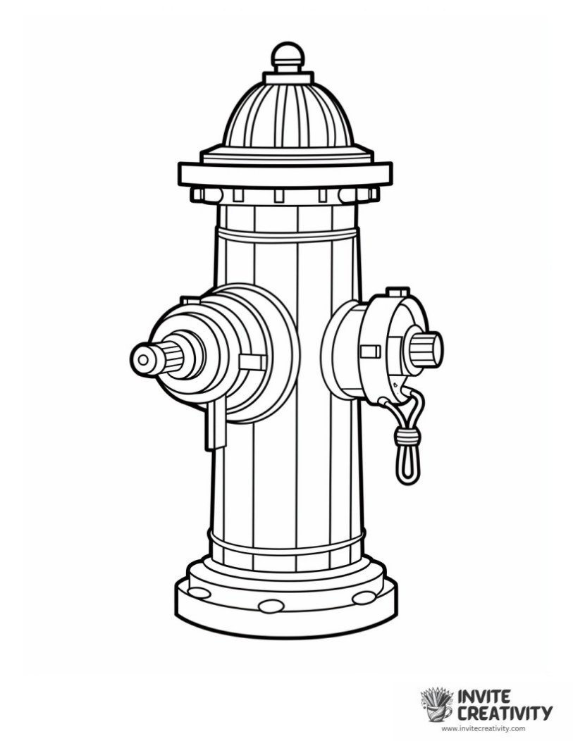 fire hydrant coloring page
