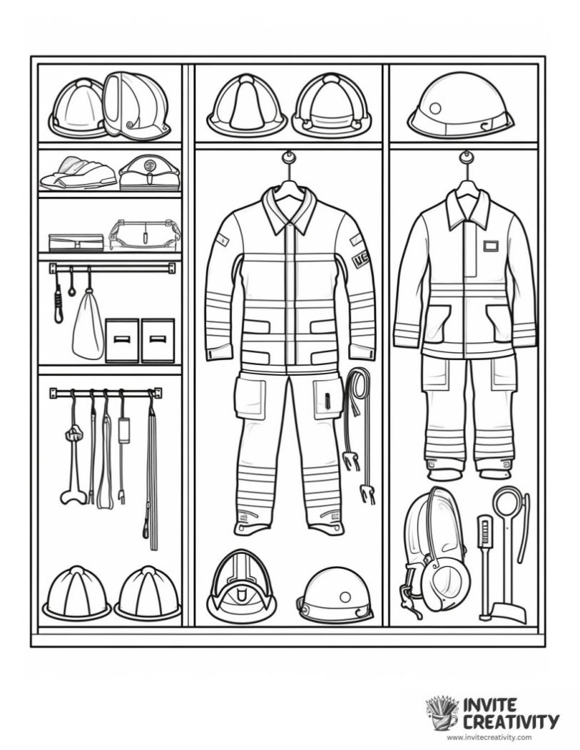 firefighter uniform illustration
