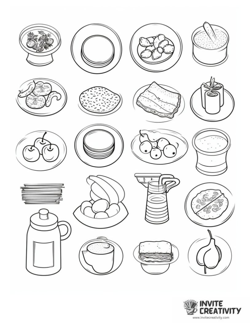 food page to color
