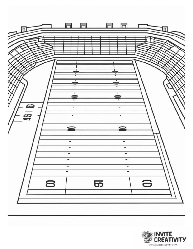 football field coloring page