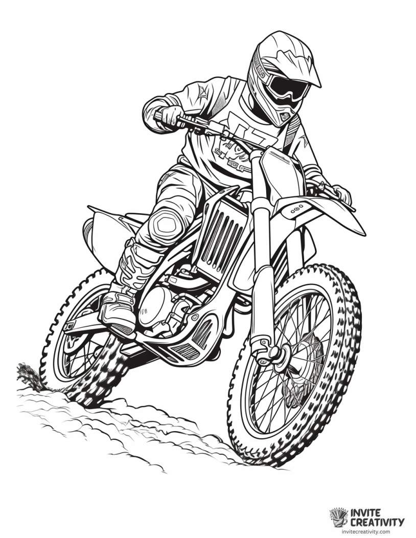 freestyle dirt bike illustration