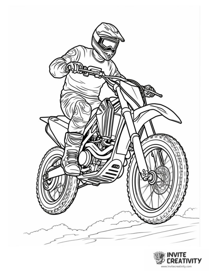 freestyle motocross coloring sheet