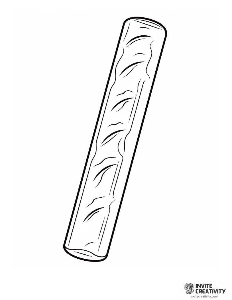 french baguette drawing to color