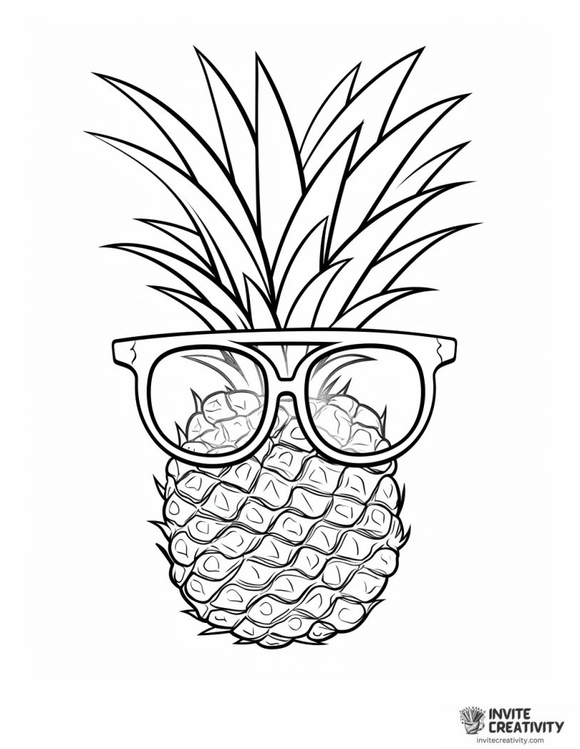fun pineapple illustration