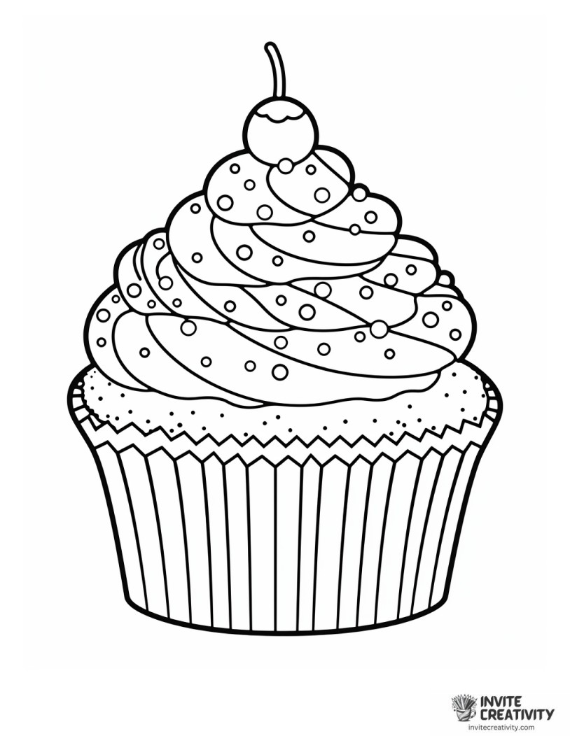 funfetti cupcake illustration