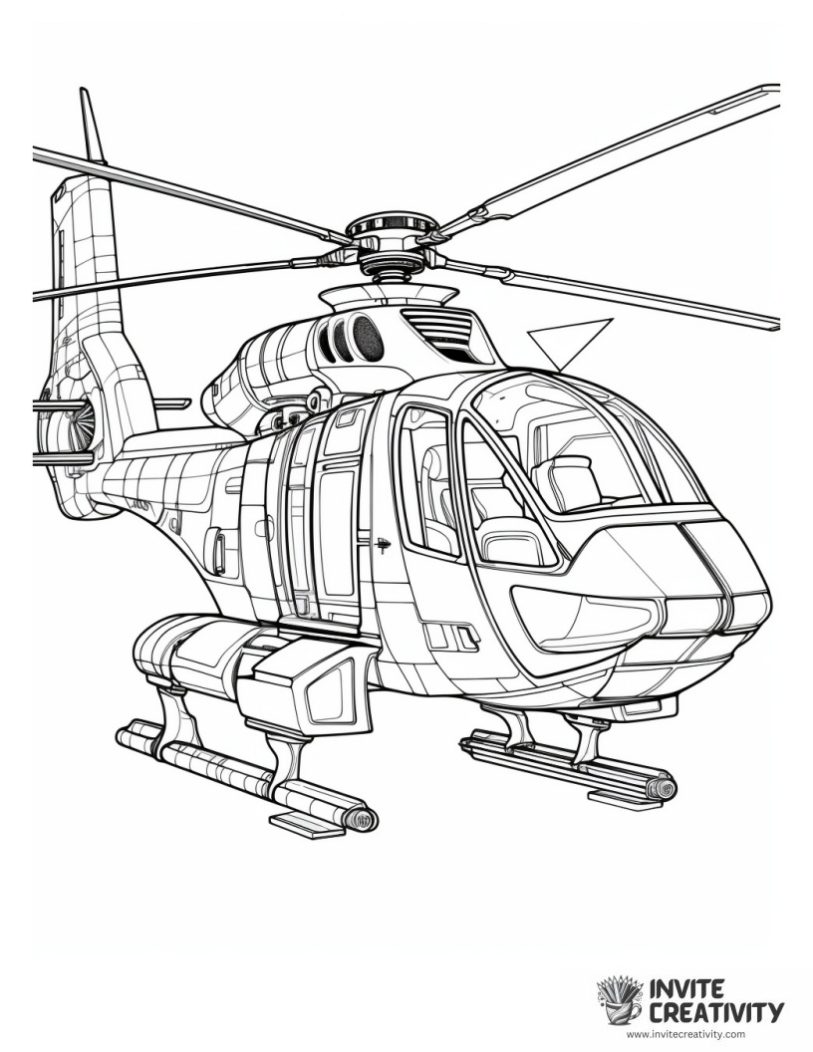 futuristic helicopter illustration