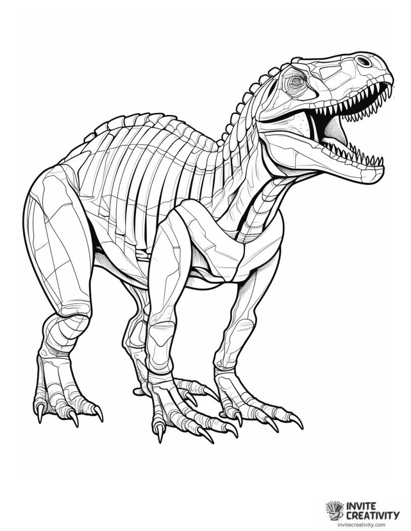 giganotosaurus anatomy coloring page