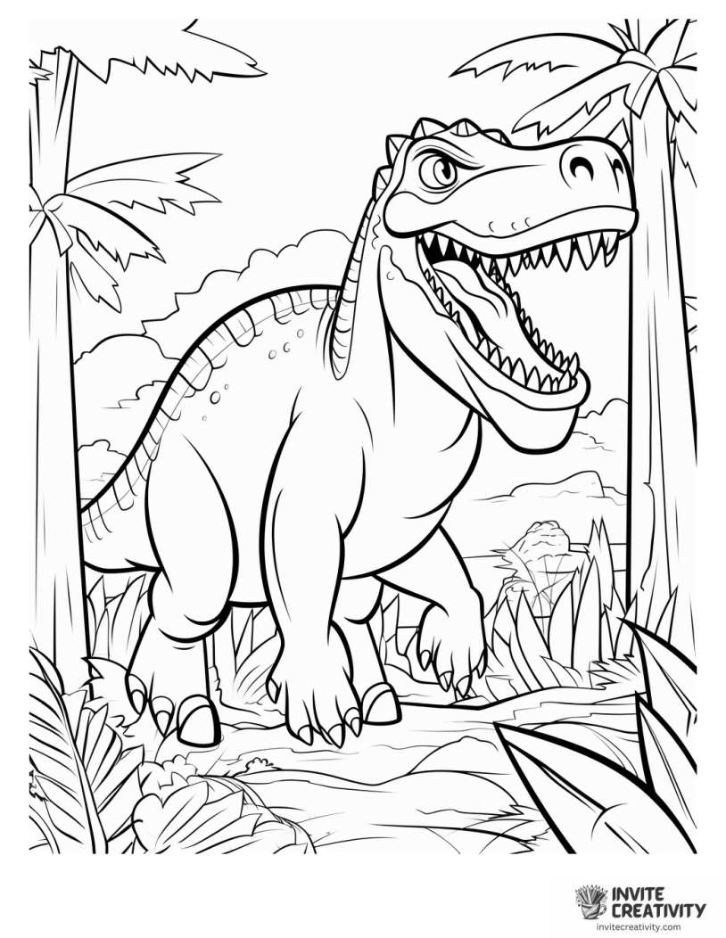giganotosaurus coloring page