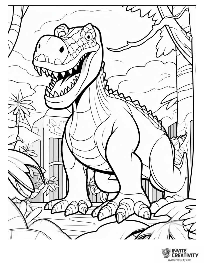 giganotosaurus disney coloring page