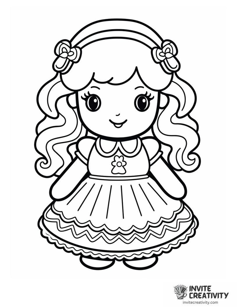 gingerbread girl Coloring page of