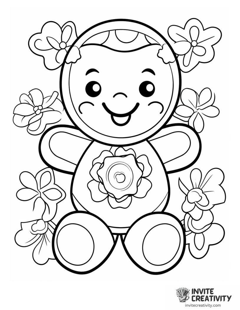 gingerbread man Coloring page