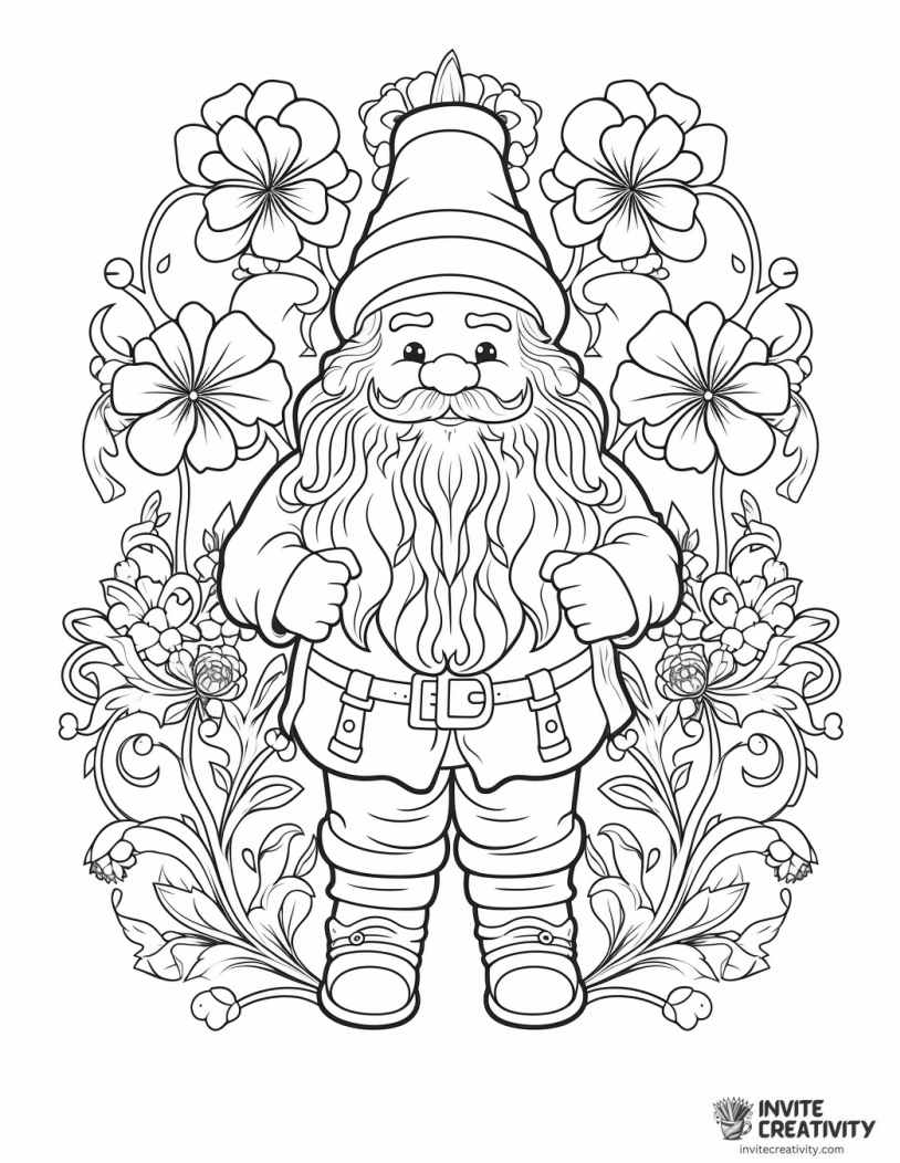 gnome for adults to color
