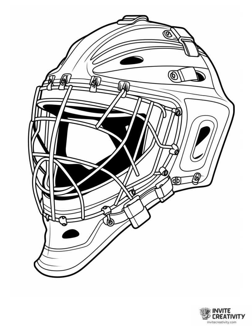 goalie mask illustration