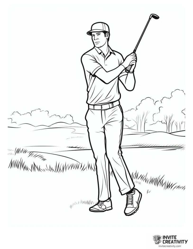 golf illustration