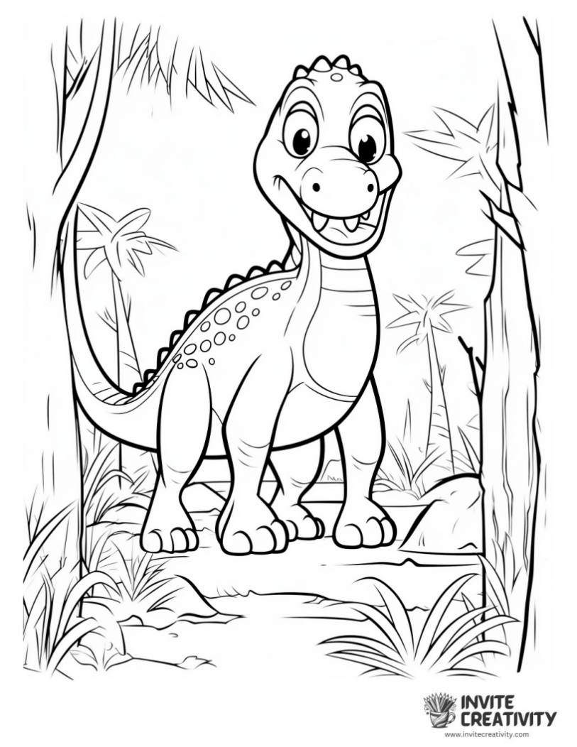 good dinosaur page to color