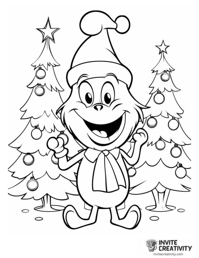 Grinch Coloring Pages (Free Printable PDFs) - Invite Creativity