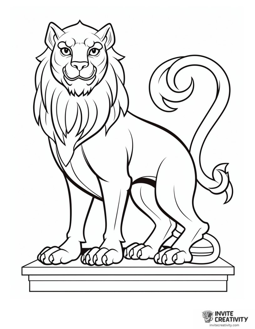 gryphon coloring sheet