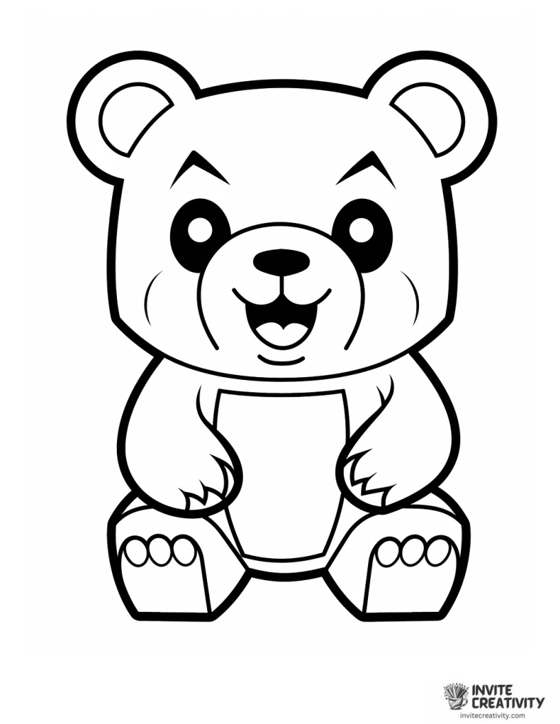 gummy bear cartoon style