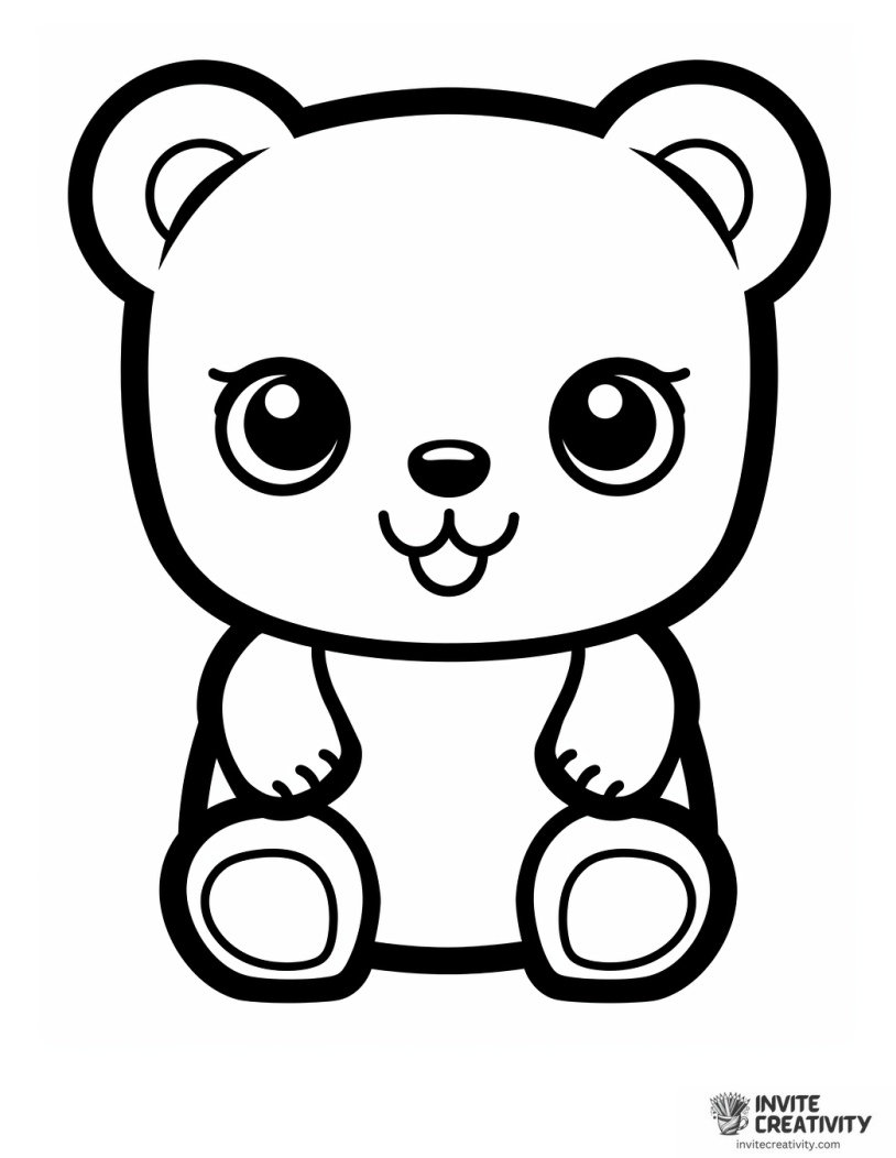 gummy bear coloring page