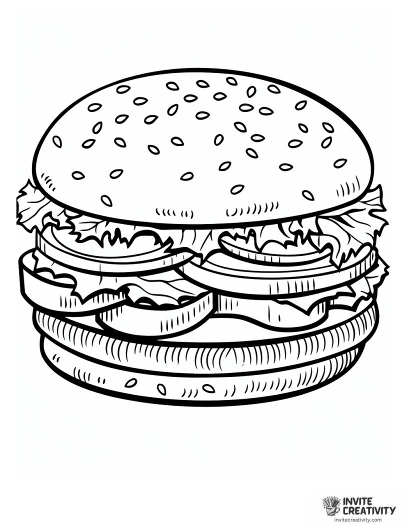 hamburger illustration