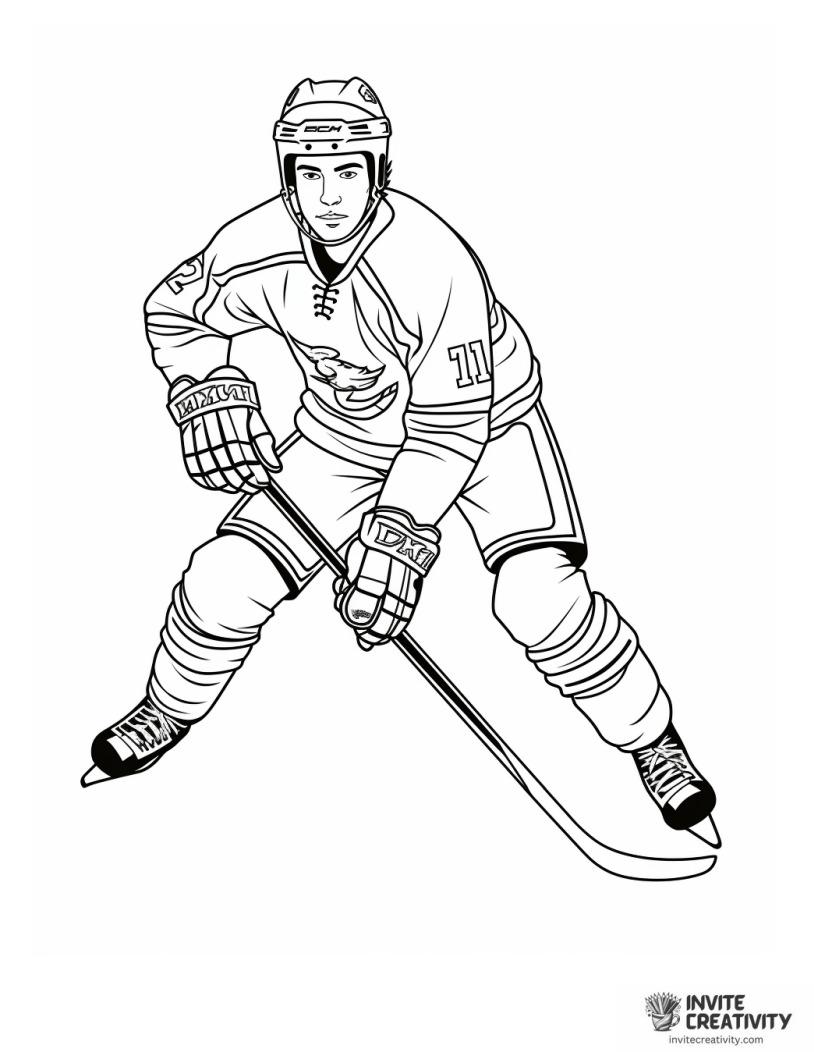 hockey game illustration