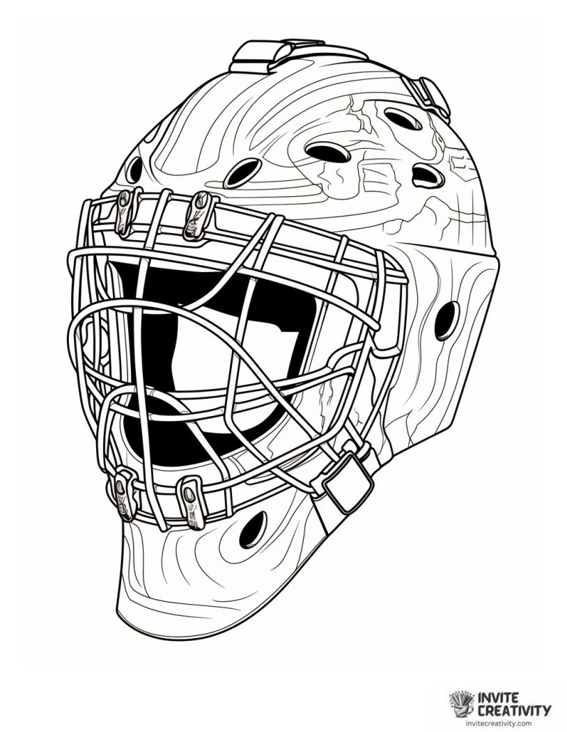 hockey goalie helmet to color