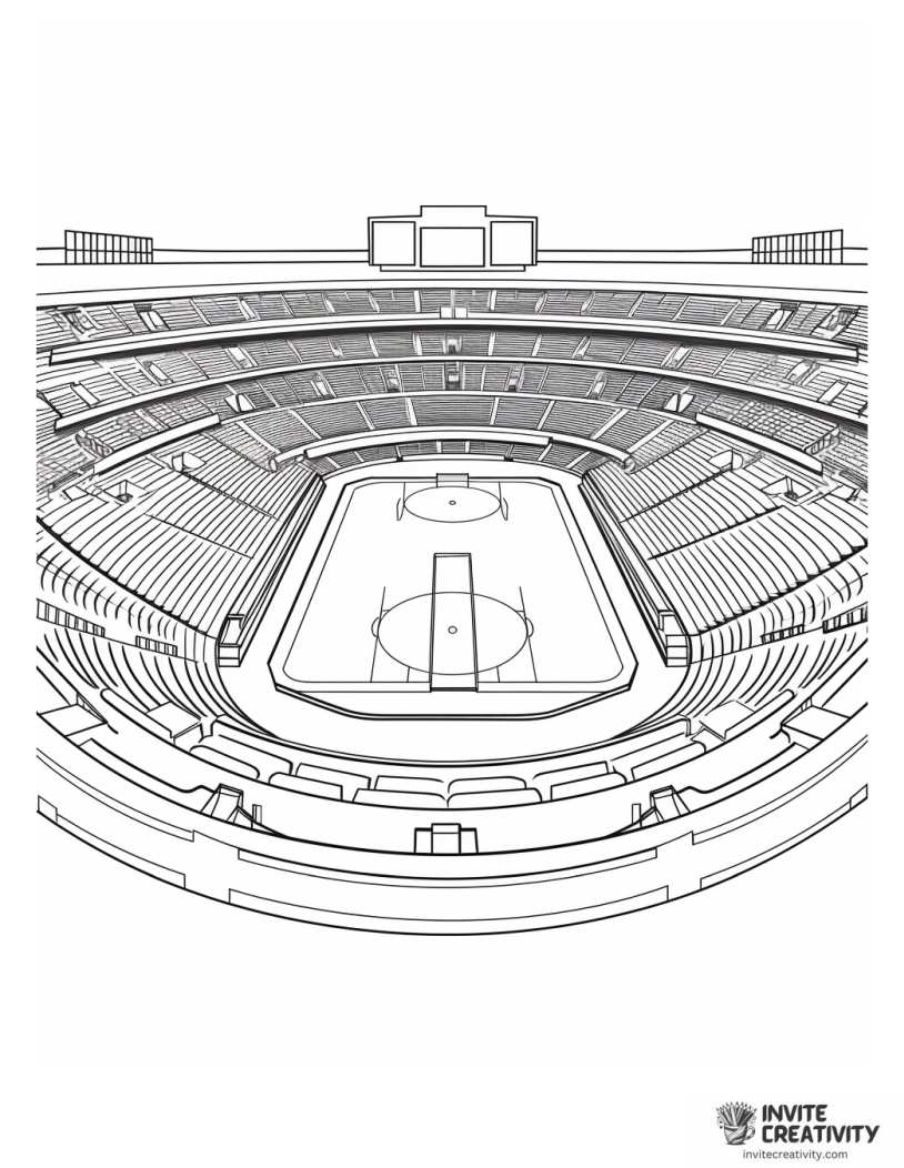 hockey stadium illustration