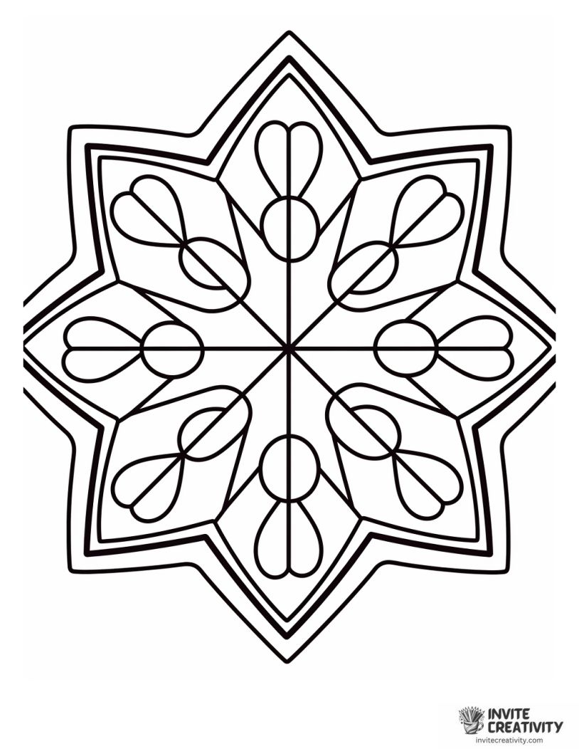 holiday cookie coloring page