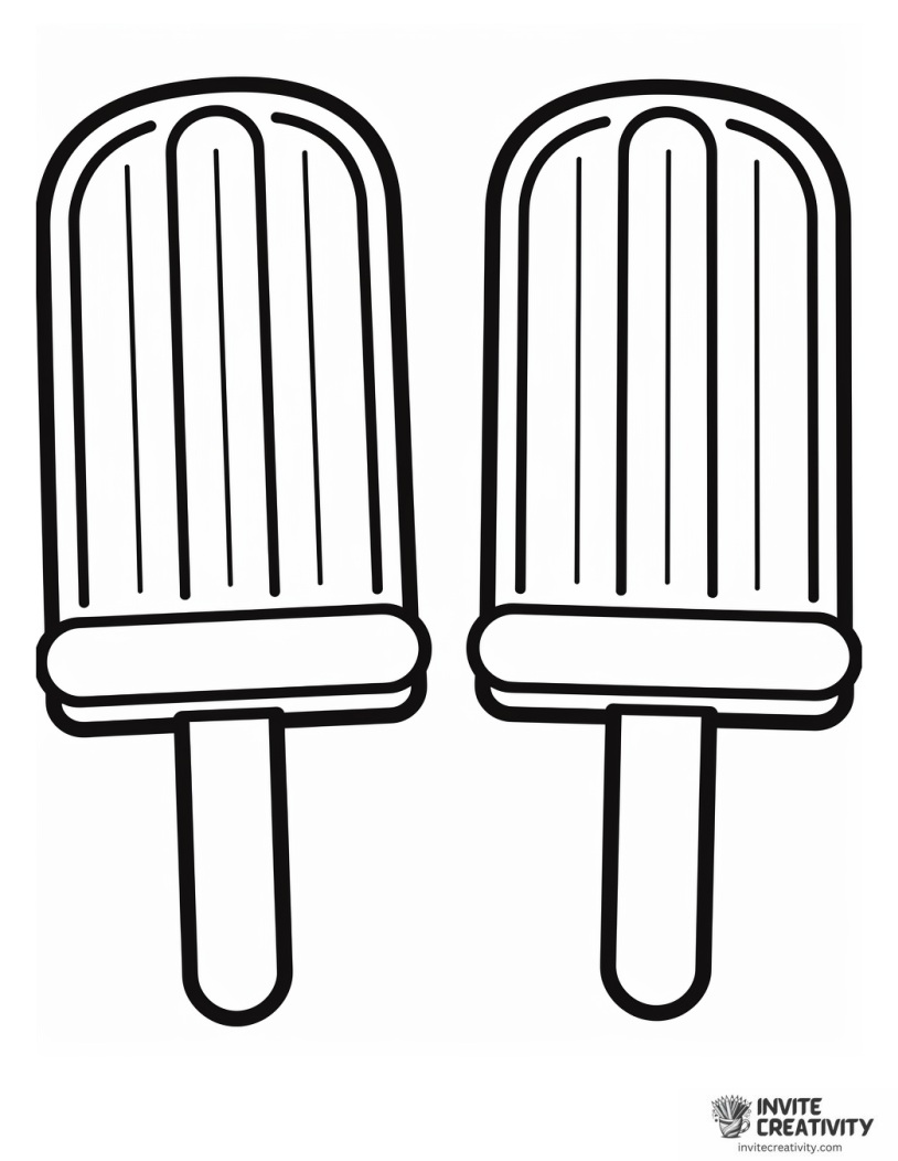 ice pop coloring sheet
