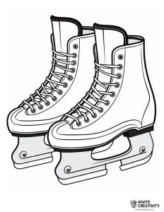 Ice Skating Coloring Pages (Free Printable PDFs) - Invite Creativity