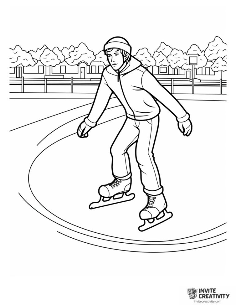 Ice Skating Coloring Pages (Free Printable PDFs) - Invite Creativity