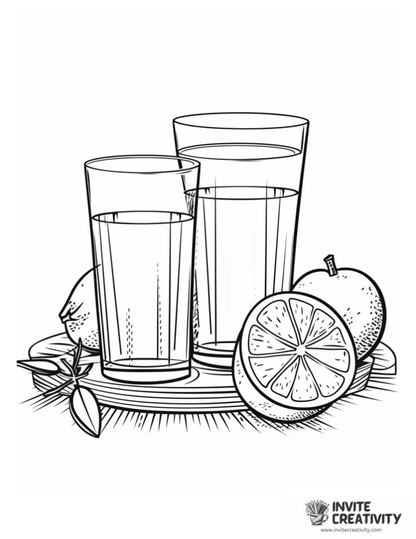 juice coloring page
