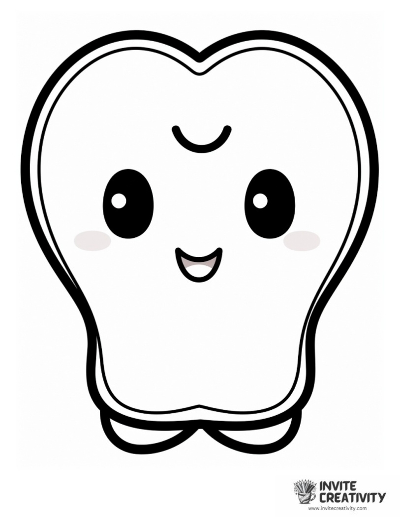 kawaii ghost for kids Coloring book page