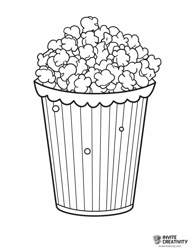 kernel of popcorn to color